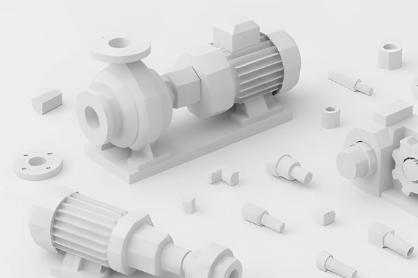 abstract industrial pumps