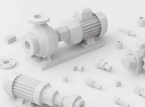 abstract industrial pumps